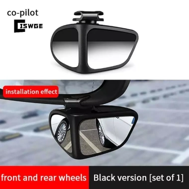 Gương điểm mù ô tô CISWGE 1/2 chiếc hai mặt, điều chỉnh 360° góc rộng gương chiếu hậu 12