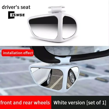 Gương điểm mù ô tô CISWGE 1/2 chiếc hai mặt, điều chỉnh 360° góc rộng gương chiếu hậu 13