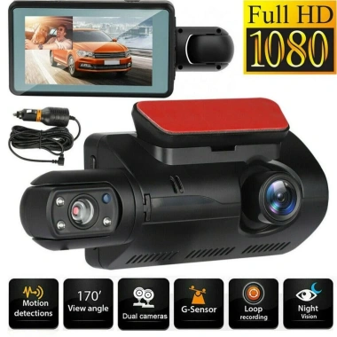 Gương Ghi Hình DVR HD 1.080P Hai Ống Kính Cho Xe Hơi - Giá Ưu Đãi 426.800 VND