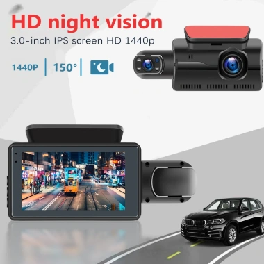 Gương Ghi Hình DVR HD 1.080P Hai Ống Kính Cho Xe Hơi - Giá Ưu Đãi 426.800 VND