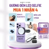 Gương Kẹp Selfie Đèn LED Remote Chụp Ảnh và Quay Video, Giá chỉ 120k