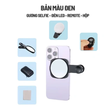 Gương Kẹp Selfie Đèn LED Remote Chụp Ảnh và Quay Video, Giá chỉ 120k 10