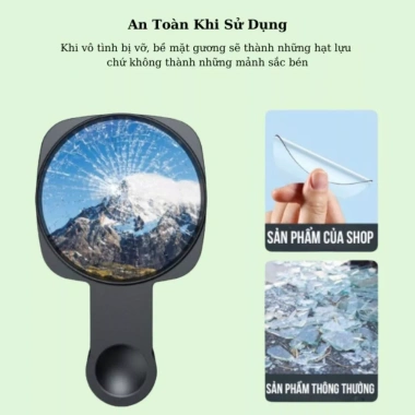 Gương Kẹp Selfie Thông Minh - Phản Chiếu Trang Điểm, Chụp Camera Sau, 29.000đ