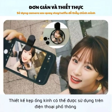 Gương Kẹp Selfie Thông Minh - Phản Chiếu Trang Điểm, Chụp Camera Sau, 29.000đ