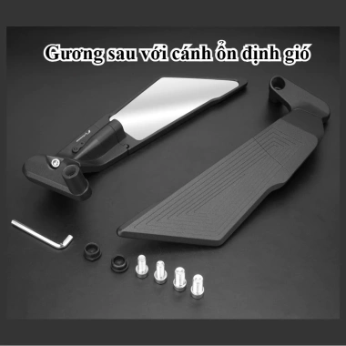 Gương Nightwing Cánh Én - Mặt Kính Trắng Góc Rộng, Chắc Chắn Bền Đẹp, Siêu Cao Cấp, Giá 1 Đôi 397.950₫