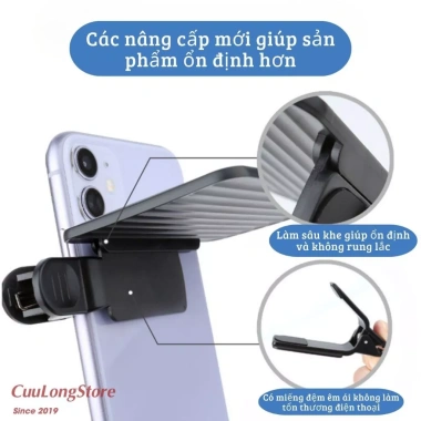 Gương phản chiếu 360 vô cực kẹp điện thoại - phụ kiện chụp ảnh giá 48.000 VND