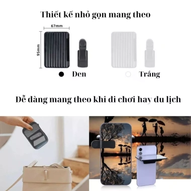 Gương phản chiếu 360 vô cực kẹp điện thoại - phụ kiện chụp ảnh giá 48.000 VND