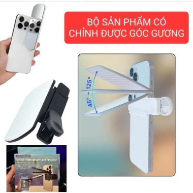 Gương phản chiếu cao cấp kẹp điện thoại - Chụp ảnh sống ảo tiện lợi, giá 45.000đ