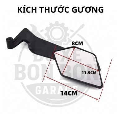 Gương Rizoma Cánh Én SH Vespa PG1 XSR CB Góc Rộng Mã R16 Giá ưu đãi 239.000₫