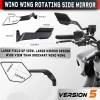 Gương Rizoma Cánh Én V2 Mặt Kính Trắng, Góc Nhìn Rộng, Chắc Chắn, Giá 50.000 VND 6