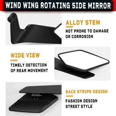 Gương Rizoma Cánh Én V2 Mặt Kính Trắng, Góc Nhìn Rộng, Chắc Chắn, Giá 50.000 VND 7 Gương Rizoma Cánh Én V2 Mặt Kính Trắng, Góc Nhìn Rộng, Chắc Chắn, Giá 50.000 VND 7