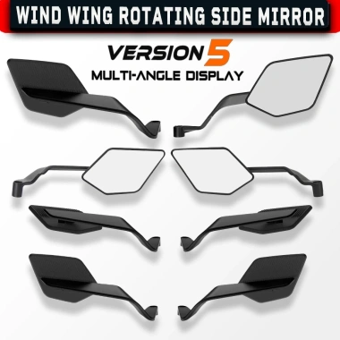 Gương Rizoma Cánh Én V2 Mặt Kính Trắng, Góc Nhìn Rộng, Chắc Chắn, Giá 50.000 VND