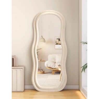 Gương Soi Toàn Thân Bọc Nỉ Hình Cây Lạc Lượn Sóng Nhẹ - Phòng Giá 643.500 VND