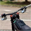 Gương tay lái 22mm retro tròn đa năng đen, chiếu hậu cho cafe racer, xe đạp, điều chỉnh 3