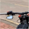 Gương tay lái 22mm retro tròn đa năng đen, chiếu hậu cho cafe racer, xe đạp, điều chỉnh 4
