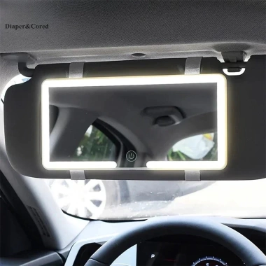 Gương trang điểm LED TAYO ô tô - Ba bánh răng, điều chỉnh tấm che nắng, gương chiếu hậu nội thất, giảm còn 42.000₫ 8