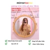 Gương treo tường phòng tắm tròn viền gỗ, decor, móc dây thừng, giá rẻ 42.000 VNĐ 5