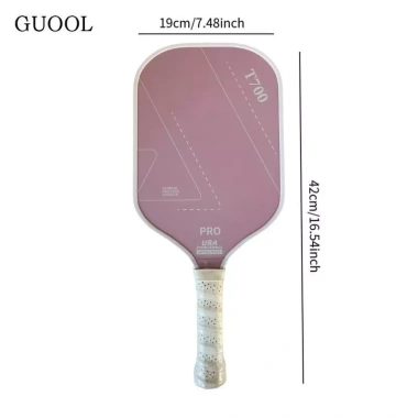 Guool Pickleball Vợt Chống Trơn Trượt, Tay Cầm Công Thái Học, Độ Dày 16mm, Sợi Carbon Dành Cho Nữ 3