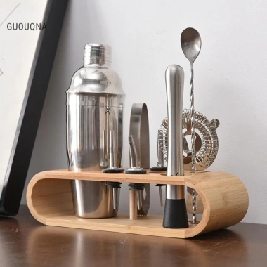 GUOUQNA 10 chiếc Cocktail Shaker inox - Dụng cụ pha chế Martini, chỉ 548.570đ