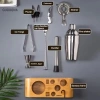 GUOUQNA 10 chiếc Cocktail Shaker inox - Dụng cụ pha chế Martini, chỉ 548.570đ 3