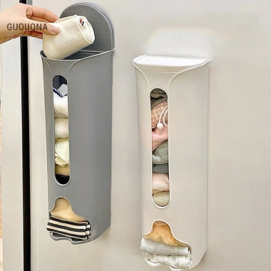 GUOUQNA Giá Để Đồ Treo Tường Túi Nhựa Phòng Tắm, Hộp Bảo Quản, Giá 47.740 VND 2