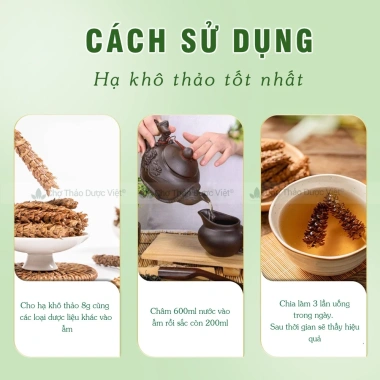 Hạ khô thảo khô sạch đẹp 500g - Giá ưu đãi 90.000đ Chợ Thảo Dược Việt 6