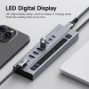 Hagibis USB‑C HUB, công tắc bật/tắt riêng, LED hiển thị, 10Gbps cho laptop PC 3