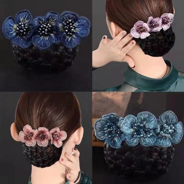 Hairnet Y Tá Thanh Lịch Mũ Đội Đầu Kẹp Tóc Chuyên Nghiệp cho Phụ Kiện Nữ