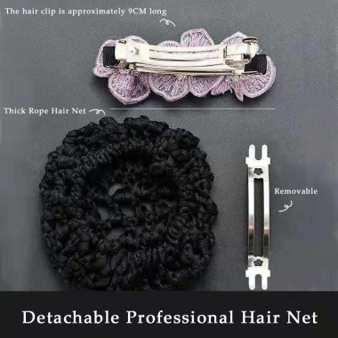 Hairnet Y Tá Thanh Lịch Mũ Đội Đầu Kẹp Tóc Chuyên Nghiệp cho Phụ Kiện Nữ