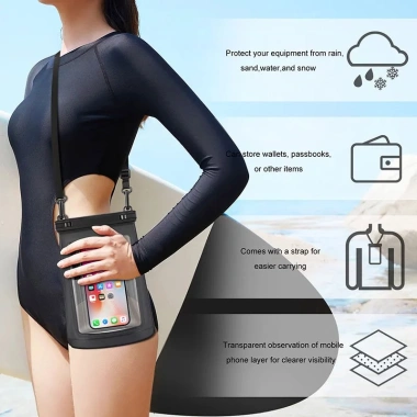 HAISSKY Túi Điện Thoại Chống Thấm Bầu Dục Đáy Lớn cho iPhone 13/12, OPPO, VIVO, Xiaomi Giá 116.640đ