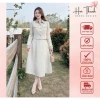 HALE S640 Áo khoác + Chân váy dạ dáng A dài tay gập công sở hiện đại - 649.000đ