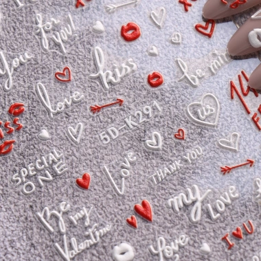 Hama Đề Can Nổi 5D Họa Tiết Hoạt Hình - Trang Trí Móng Tay Valentine 20.411₫