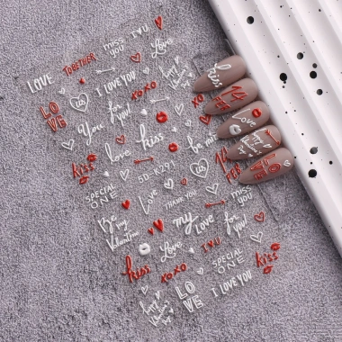 Hama Đề Can Nổi 5D Họa Tiết Hoạt Hình - Trang Trí Móng Tay Valentine 20.411₫