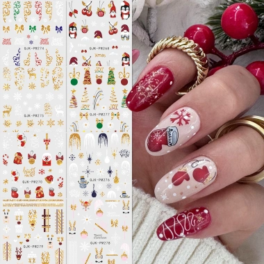 Hama Nail Dán Móng Tay Giáng Sinh Hoạt Hình Đề Can Hươu Ông Già, Bông Tuyết Vàng Lấp Lánh - Giá 10.008đ 3 Hama Nail Dán Móng Tay Giáng Sinh Hoạt Hình Đề Can Hươu Ông Già, Bông Tuyết Vàng Lấp Lánh - Giá 10.008đ 3