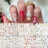 Hama Nail Dán Móng Tay Giáng Sinh Hoạt Hình Đề Can Hươu Ông Già, Bông Tuyết Vàng Lấp Lánh - Giá 10.008đ 5