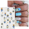 Hama Nail Dán Móng Tay Giáng Sinh Hoạt Hình Đề Can Hươu Ông Già, Bông Tuyết Vàng Lấp Lánh - Giá 10.008đ 10