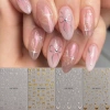 Hama Nail Dán Móng Tay Kim Loại Nơ Đơn Giản Trang Trí Cô Dâu Cưới 14,583₫