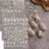 Hama Nail Dập Nổi Miếng Dán Móng Tay Bán Buôn – Hoa Tulip, Cúc, Hoang Dã – Giá 19.799đ