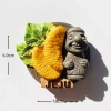 Hàn Quốc Đảo Jeju Du Lịch Kỷ Niệm Nhựa Sáng Tạo Vẽ Tay Đá Cam Nam Châm - Giá 123.200₫ 5