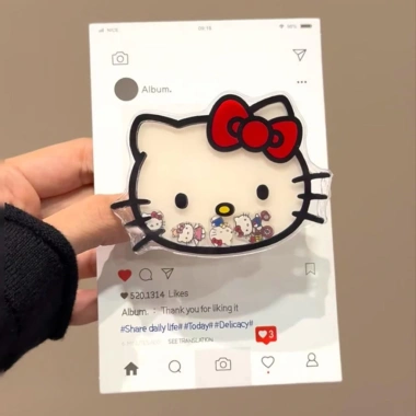 Hàn Quốc Lắc Lắc Kitty – Giá đỡ đứng cho vỏ/ốp điện thoại di động, chắc chắn, giá 20.625₫ 7