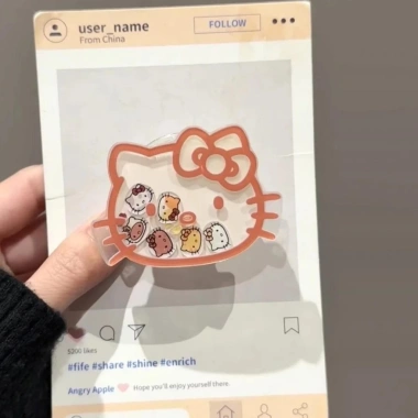 Hàn Quốc Lắc Lắc Kitty – Giá đỡ đứng cho vỏ/ốp điện thoại di động, chắc chắn, giá 20.625₫ 8