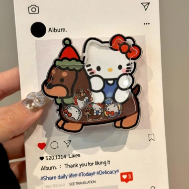 Hàn Quốc Lắc Lắc Kitty – Giá đỡ đứng cho vỏ/ốp điện thoại di động, chắc chắn, giá 20.625₫ 9