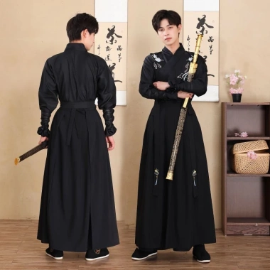 Hanfu Nam Cổ Kiếm Sĩ Đen - Cách Võ Thuật, Cosplay và Đồng Phục Lớp, Giá 307k 2