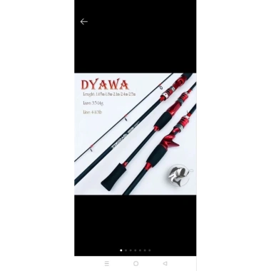 Hàng cao cấp Cần câu Lure máy ngang, máy đứng carbon DYAWA – Đầu bu chống xoắn, nhẹ bền, giá ưu đãi 105,000₫ 8