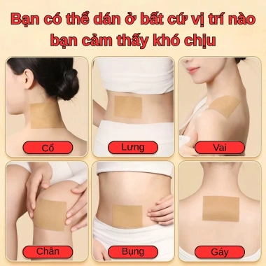Hàng cao cấp: Cao dán gừng thảo dược giảm đau xương khớp, tê bì tay chân - 1 túi 50 miếng 3 Hàng cao cấp: Cao dán gừng thảo dược giảm đau xương khớp, tê bì tay chân - 1 túi 50 miếng 3