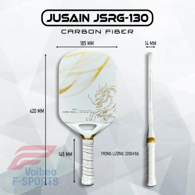 Hàng Cao Cấp Vợt Pickleball Jusain 14mm Carbon Nhám Ép Nóng - Kiểm soát tốt, xoáy mạnh, giá ưu đãi 1.000.000 VND