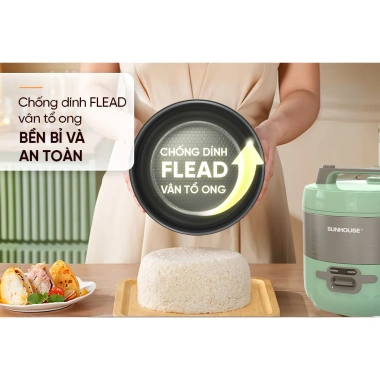 [Hàng Chính Hãng] Nồi Cơm Điện Sunhouse 1.2L‑1.8L SHD8.221 SHD8.604 - Bảo Hành 12 Tháng, Giá 458.000 VND 5