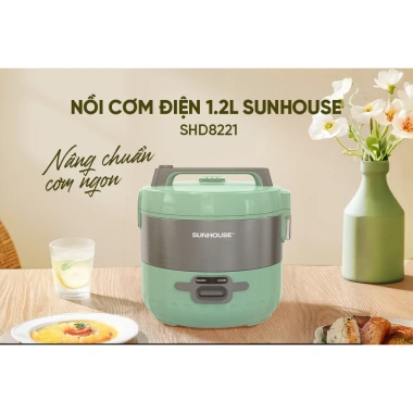 [Hàng Chính Hãng] Nồi Cơm Điện Sunhouse 1.2L‑1.8L SHD8.221 SHD8.604 - Bảo Hành 12 Tháng, Giá 458.000 VND 9