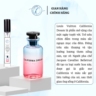HÀNG CHÍNH HÃNG Nước Hoa Nữ Califonia Dream HASUNE 10-30ml Giá Ưu Đãi 560k