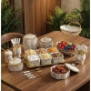 Hàng có sẵn FULL Set bát đĩa vân vàng gốm sứ decor cao cấp - Giá ưu đãi 280k